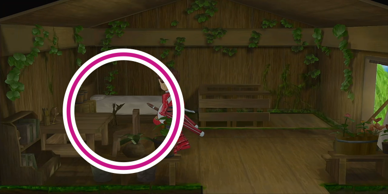 みそおでんのレシピの入手方法の場所（テセアラ世界から戻ってきてから、ダイクの家2階の左奥にある、鳥のオブジェを調べる）【テイルズオブシンフォニア】