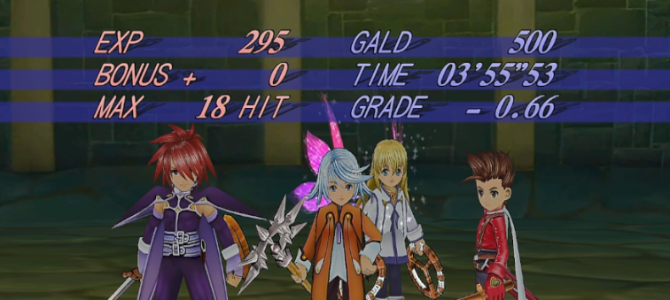 獲得できる経験値（基礎経験値・ボーナス経験値）について【テイルズオブシンフォニア】