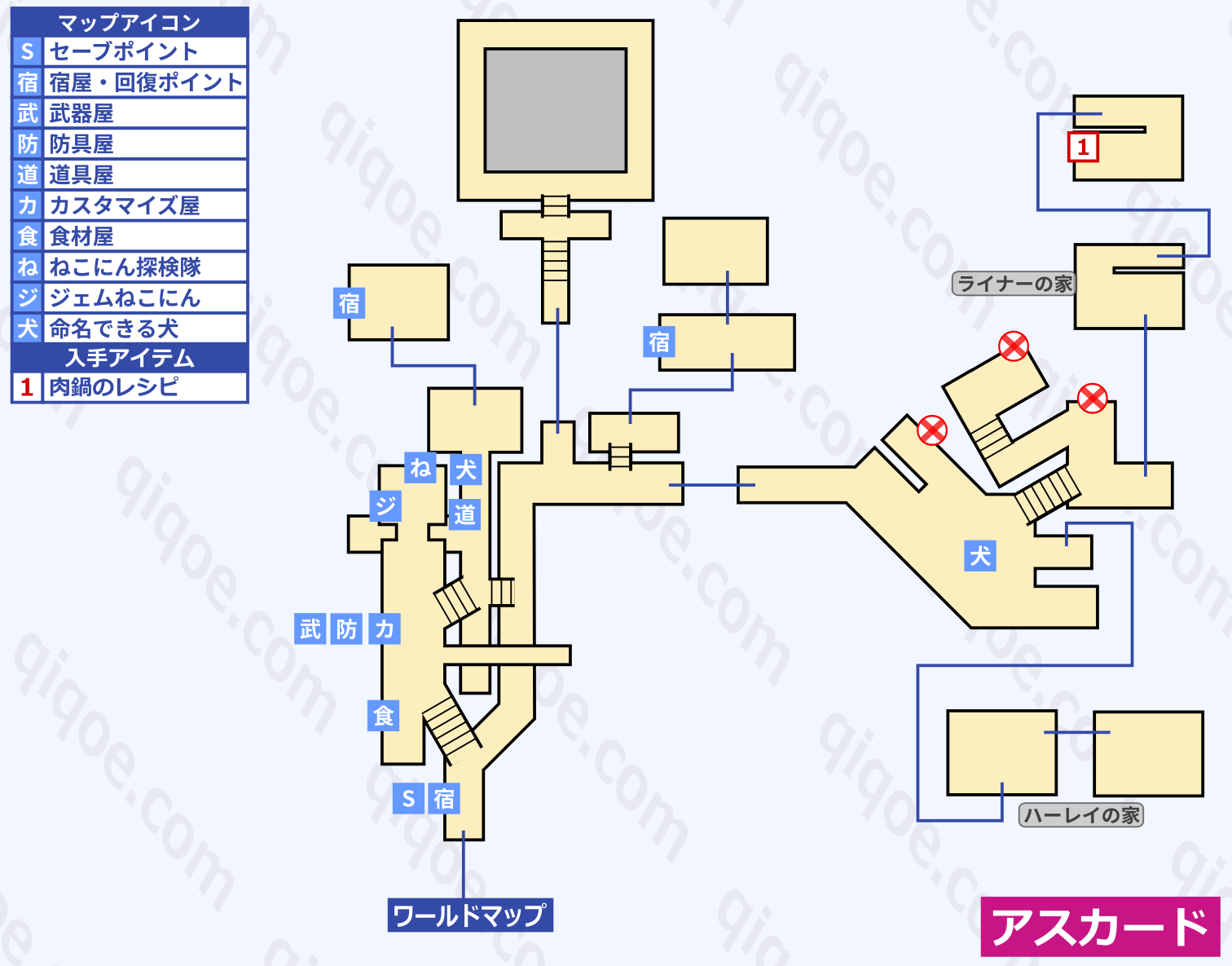 アスカードのマップ情報【テイルズオブシンフォニア】