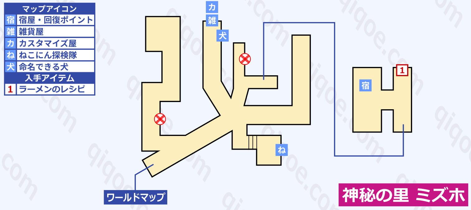 ミズホのマップ情報【テイルズオブシンフォニア】