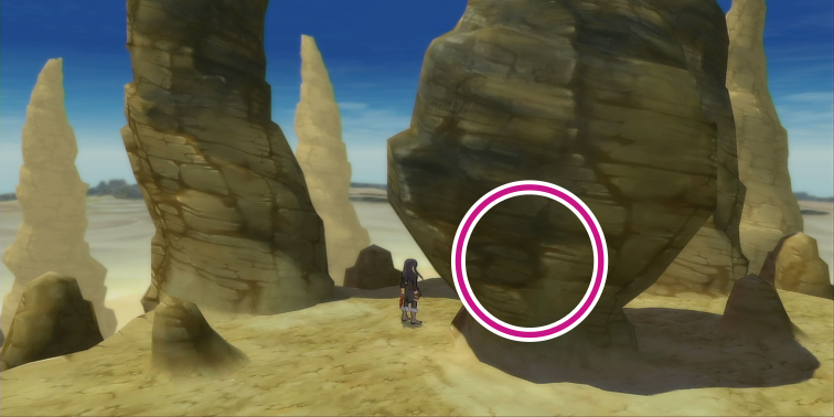 フェローの岩場のリキュールボトル、フレアマント、ザ・レッドマント、ガーネット、大怪鳥の口ばしの入手場所【テイルズオブヴェスペリア】