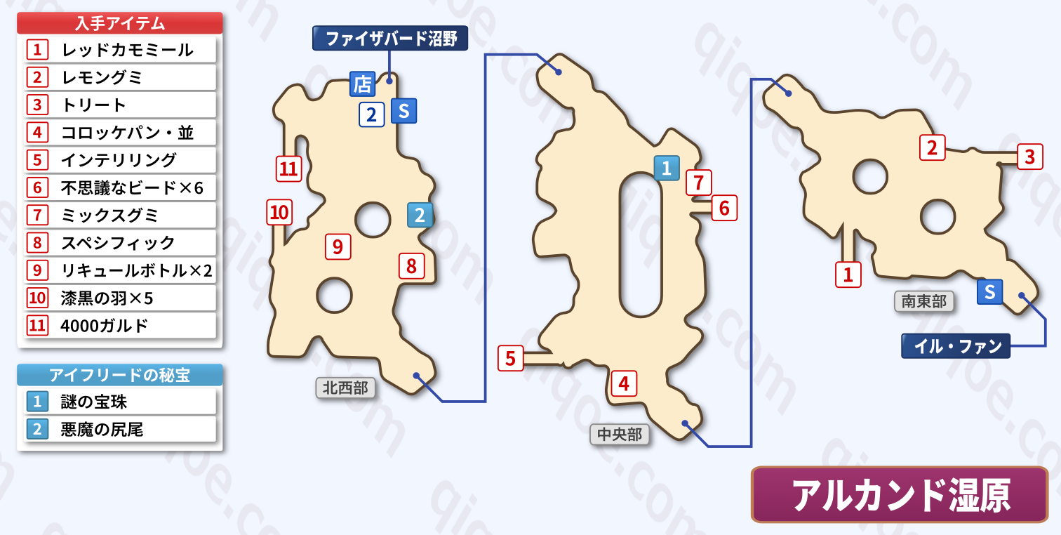 メインストーリーのアルカンド湿原(ジュード・ミラ編:第3部)の攻略マップ【テイルズオブエクシリア】