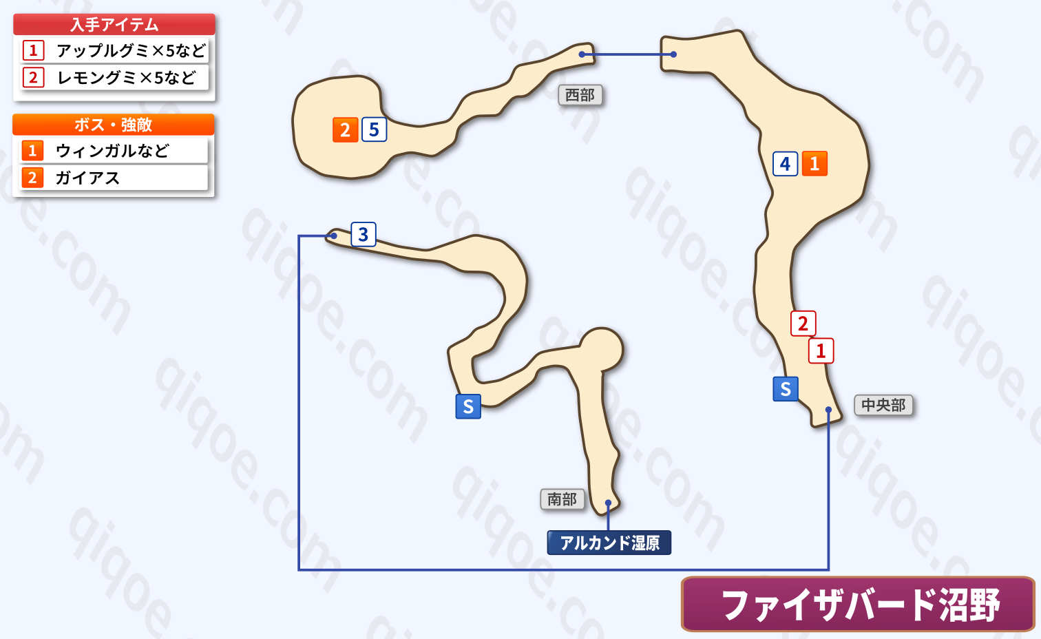 メインストーリーのファイザバード沼野(ジュード・ミラ編:第3部)の攻略マップ【テイルズオブエクシリア】