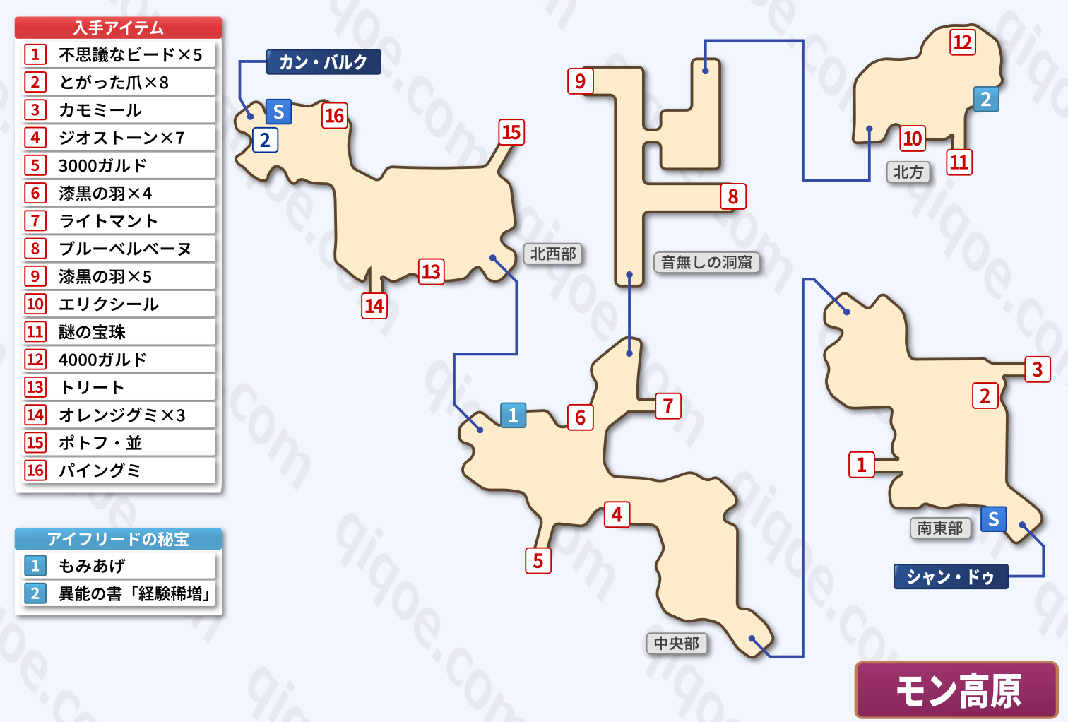 メインストーリーのモン高原(ジュード編:第2部)の攻略マップ【テイルズオブエクシリア】