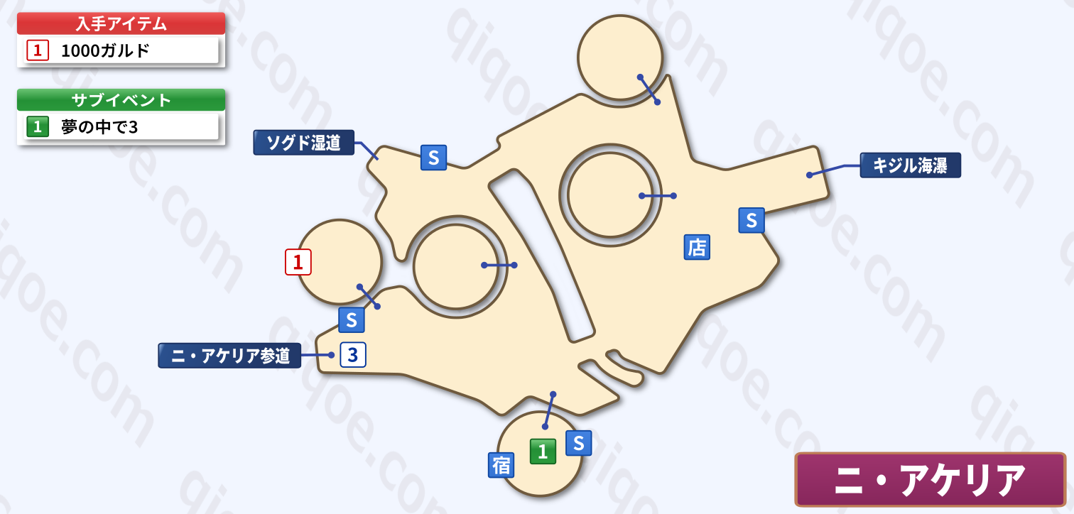 メインストーリーのニ・アケリア(精霊界)(ミラ編:第4部)の攻略マップ【テイルズオブエクシリア】