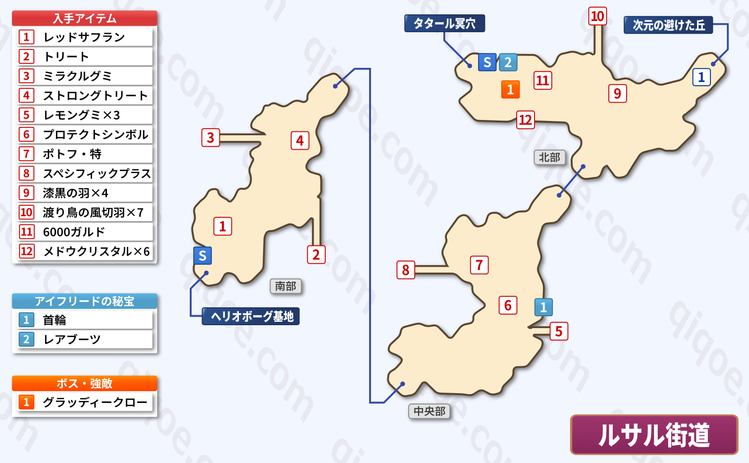 メインストーリーのルサル街道(ジュード・ミラ編:第4部)の攻略マップ【テイルズオブエクシリア】